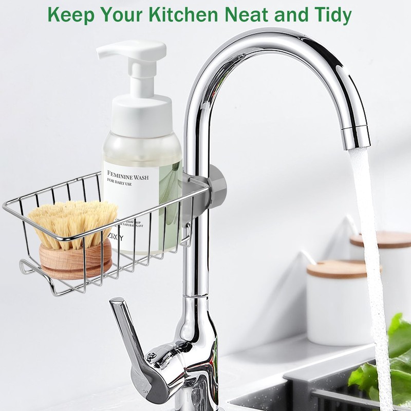 CoFvHo Shower Caddy Shelf No Drill 2 Pcs, Stainless Steel