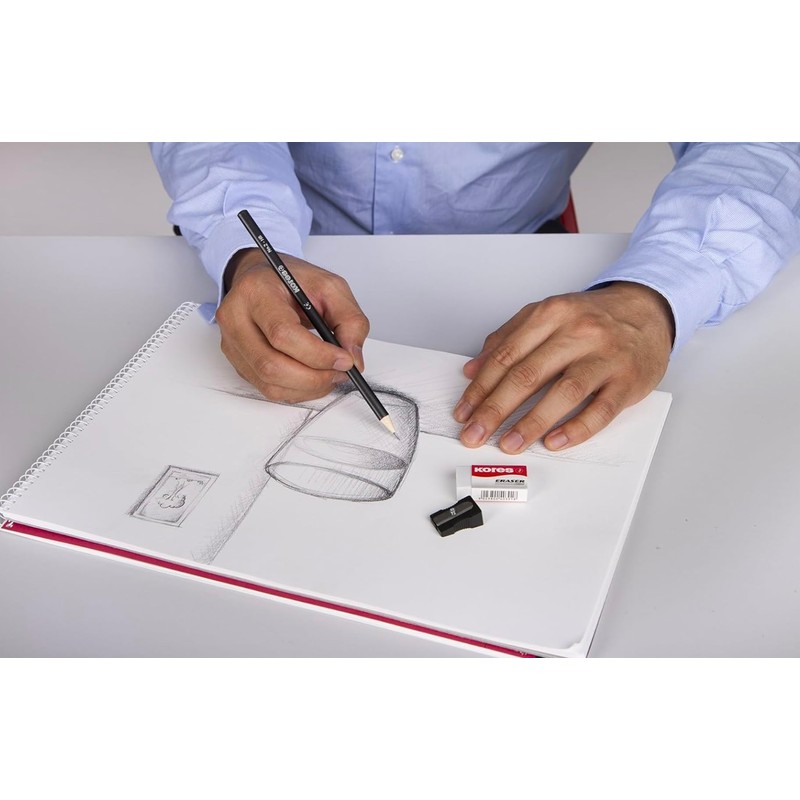 Kores - Pencils Set with End Dipped - Grafitos, HB,