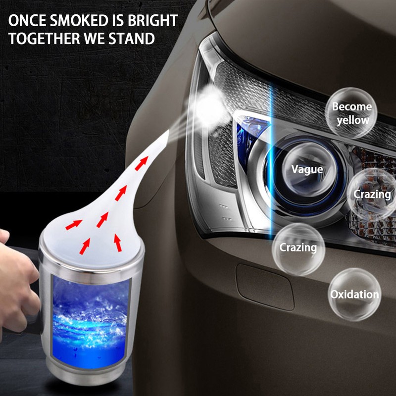 Car Headlight Polish Repair Tool Headlamp Polishing Kit Heating Atomization