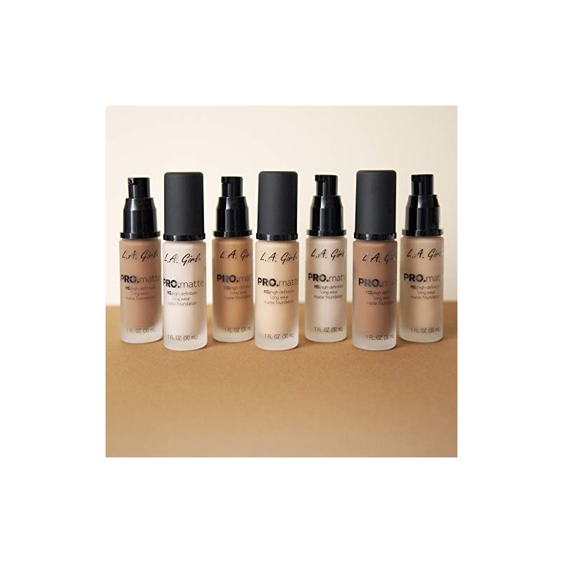 L.A. GIRL PRO Matte, Maquillaje líquido, Color Sand, Tono GLM678,