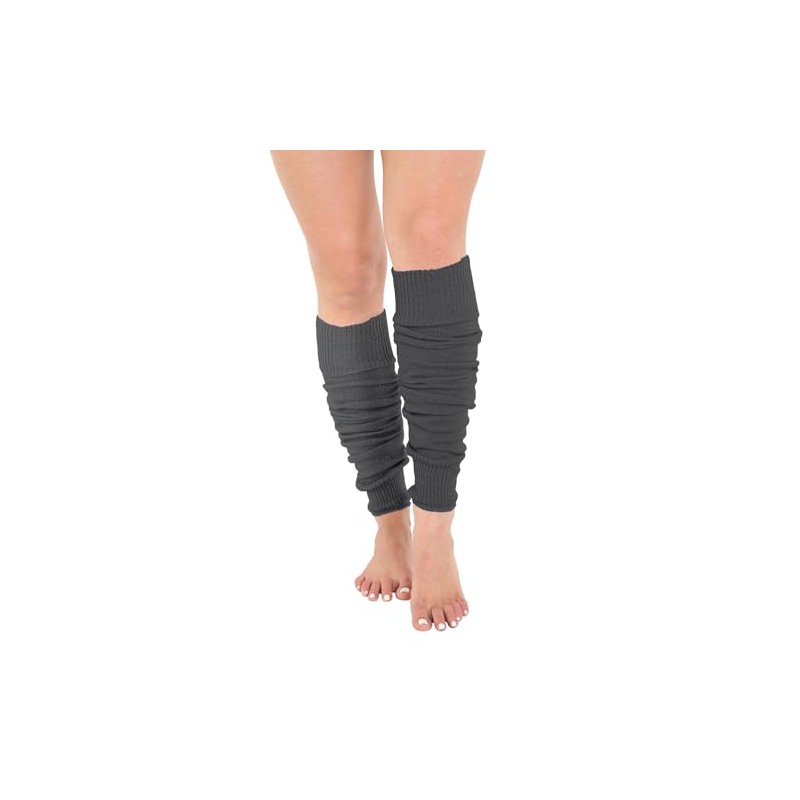 Crazy Chick® Deluxe Luxurious Ladies 80's Plain Ribbed Leg Warmers
