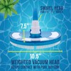 U.S. Pool Supply Weighted Pool Vacuum Head, Transparent Curved Half