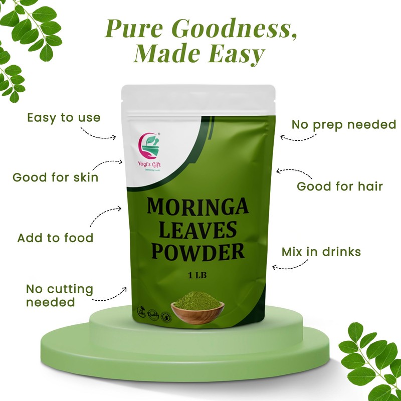 Moringa Powder 1 LB, 100% Pure & Natural Moringa Leaf