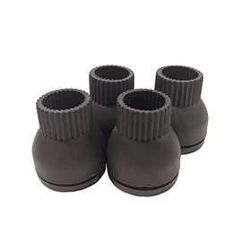 WAKI CWE-021S DB Furniture Sliding Wood Cap S (Round Corner), For Carpet, 1 Leg