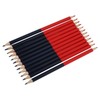 TRISAR Double-ended Pencil, Ergonomic Design 12 Pre-sharpened Pencils Erasable (Red