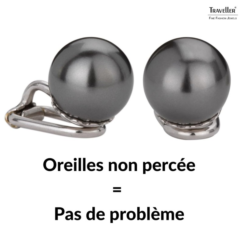 Traveller Women's Clip Earrings, 10 - 20 mm, Various Colours,