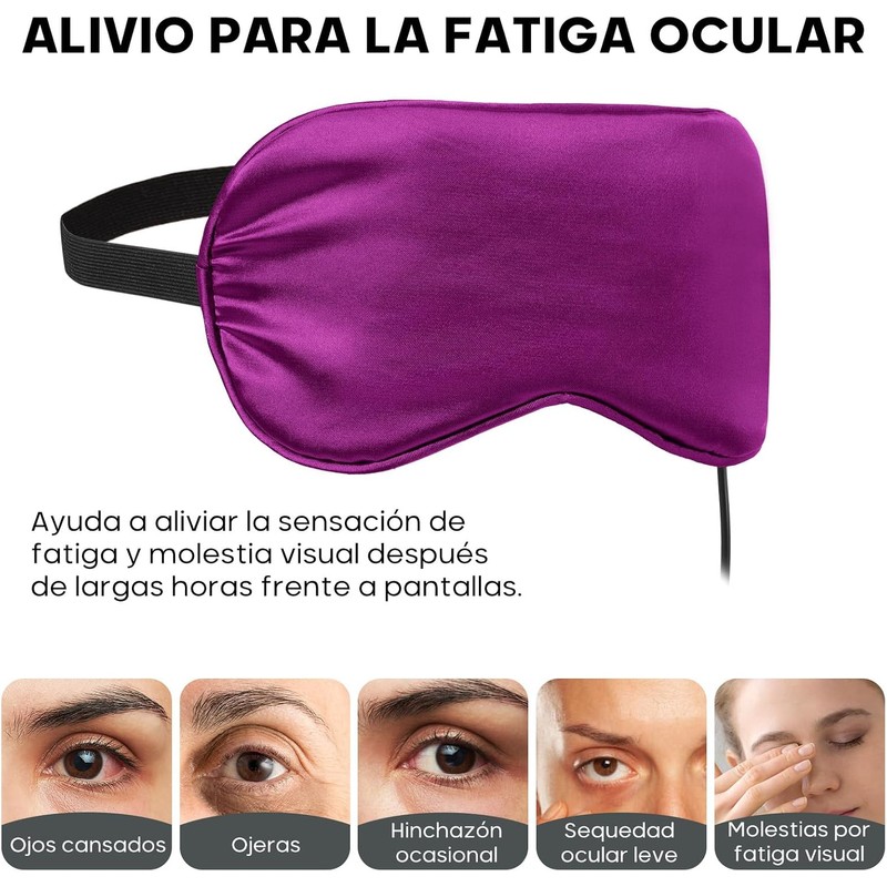 Antifaz Termico para Ojos USB con 5 Niveles de Temperatura,