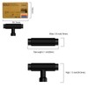 Amerdeco 10 Pack Matte Black Cabinet Knobs 2 Inch Length