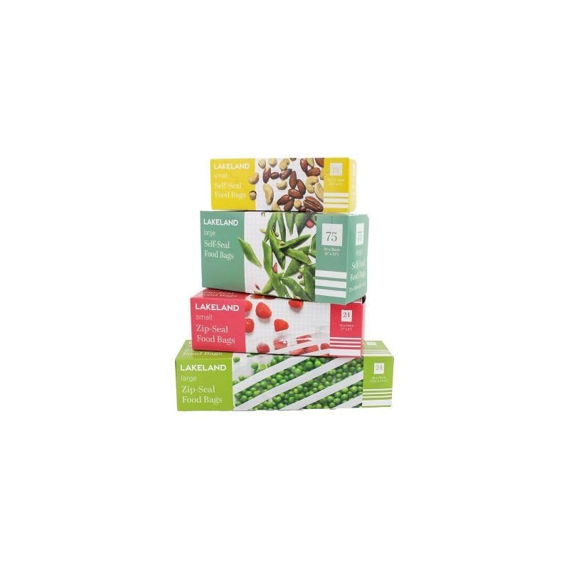 75 Lakeland Self-Seal Food Storage Bags 16.5 x 15cm