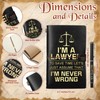 Zhanmai 2 Pcs Lawyer Gifts for Women Men, I'm a