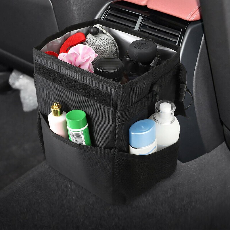 Universal Car Bin Trash Can with Lid Waterproof Storage Dustbin