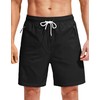 Viodia Men's Swim Trunks with Compression Liner Quick Dry Board