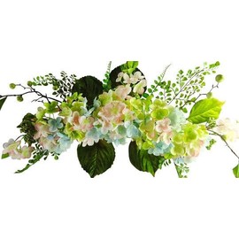 V-MAX 28" Hydrangea Swag - Blue Pink Green Combination Colors