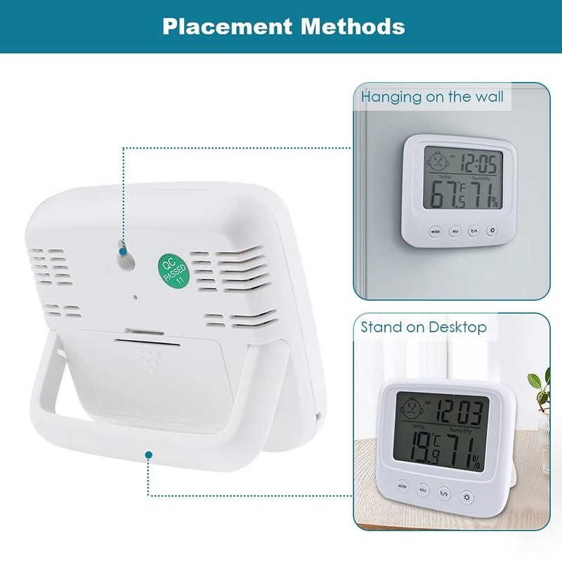 Digital Hygrometer Indoor Thermometer Room Thermometer and Humidity Gauge with