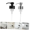 Gatuida 2pcs Reusable Stainless Steel Soap Dispenser Pump Top Replacement