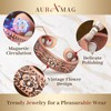 Copper Rings for Women,99.99% Pure Copper Magnetic Rings with 3500