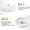Canomo 5 Inches White Center Hole Chandelier Canopy Pendant Light