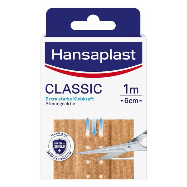 HANSAPLAST Classic Plaster 6 cm x 1 m Pack of 1
