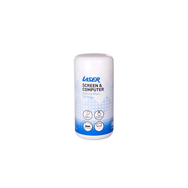 Laser Clean Range 100 Screen Computer Wipes