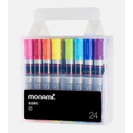 Artbox/Hosa Stationery Monami Oil-based Marker 24 Colors Square Nib / 아트박스호사문구 모나미 유성매직 24색 사각닙
