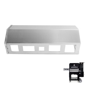 SafBbcue 9904200046 Heat Manifold for Masterbuilt Gravity Series 800 Digital Charcoal Grill and Smoker Parts, for Masterbuilt 800 MB20040122 MB20040221 Heat Manifold Replacement Kit, Stainless Steel