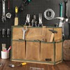 Heavy Duty 16OZ Waxed Canvas Wide Mouth Water-Resistant Tool Bag,Tool