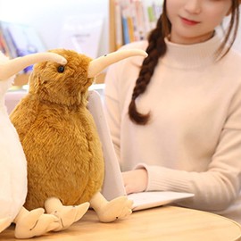 Asixxsix Juguete de Felpa Kiwi Kiwi de 7.9 Pulgadas, Juguete Suave para pájaros de Peluche con Peluche Kiwi plushie muñeca Lindo Kiwi Peluche Juguete Juguete de Felpa para pájaros realistas (Marrón)