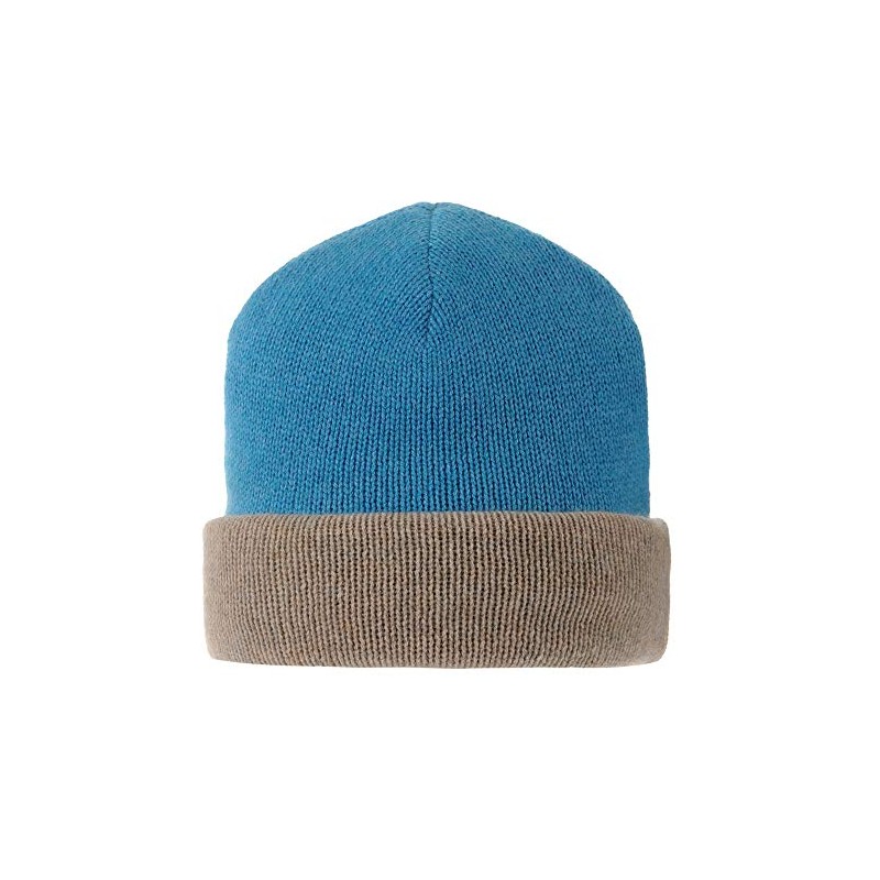 LES POULETTES - Hat 100% cashmere 6-ply two-tone colours, turquoise