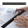 30CM Raised Grip Aluminium Ruler Cutting Ruler Metal Craft Safety