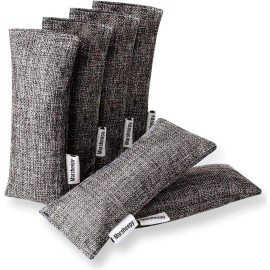 Marsheepy Natural Bamboo Charcoal Bags, Shoe Deodorizer and Odor Remover Gray