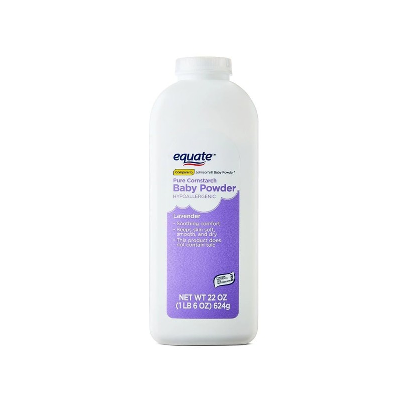 Equate Talco para Beb de Maicena con Lavanda y Vitamina