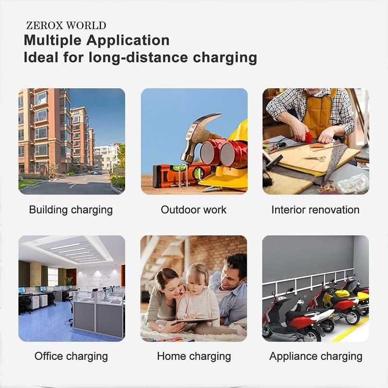 LUXE DIVA 1 Way Gang Single Socket Mains Power Extension