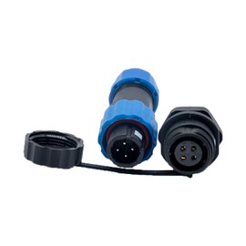 SP13 IP68 Aviation Plug 4 Pin Male and Female SP13 Series 4 Pin Panel Mount Waterproof Satellite Cable Connectors