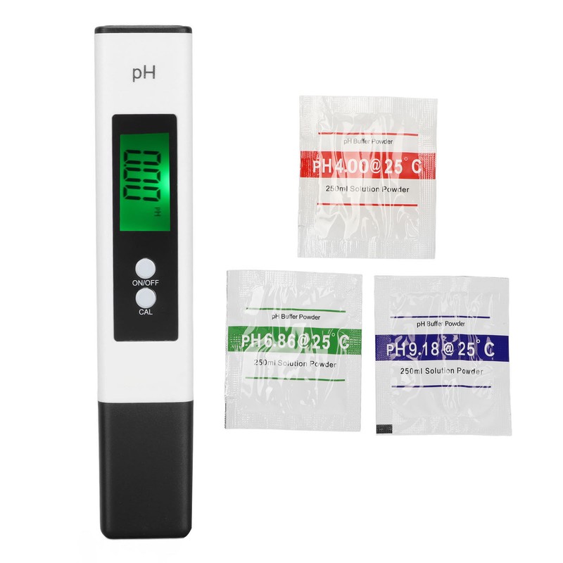 Water PH Tester Accurate Detection Automatic Calibration Temperature Replenishment LED