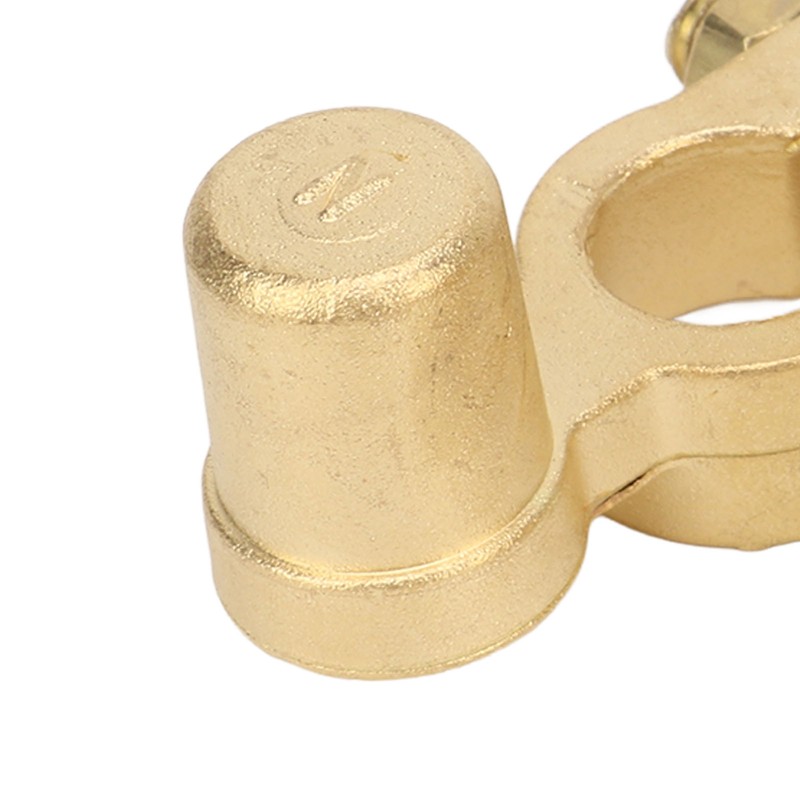 2PCS Battery Terminal Connectors Brass Negative Positive Car Battery Cable