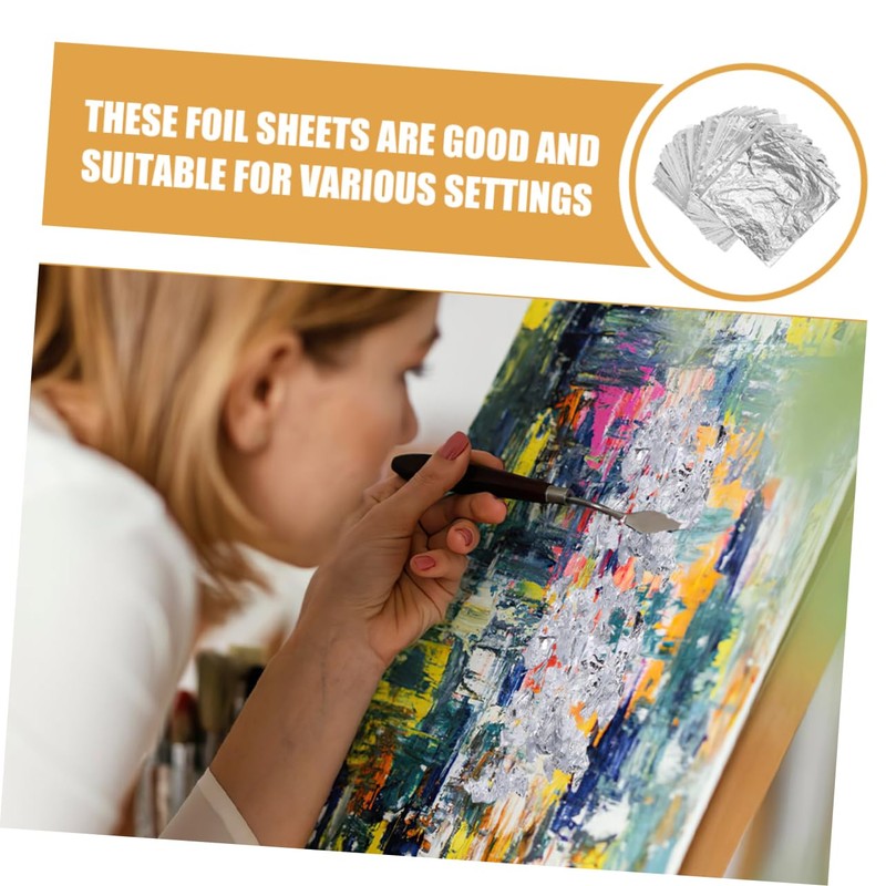 COHEALI DIY Furnishings Supplies 150pcs Craft Foil Sheets Foil Art