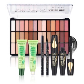 MKNZOME Professional Makeup Sets, Makeup Case, Makeup Set, Women's Makeup Palettes, Cosmetics, Eyeshadow, Lip Gloss, Birthday, Christmas Gift Set