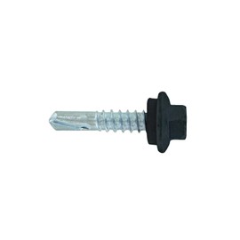 Fasteners Plus ST Fastening #12 x 1" Maxx Steelbinder Metal Roofing Screws Metal-to-Metal Black (Pack of 250)