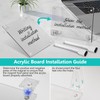 2PCS Acrylic Dry Erase Board with Stand for Desk, 8x6"