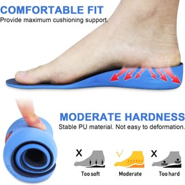 Ailaka Insoles Shoes Increase Height Insoles, 1.0 Inch Insoles to Increase Height Elastic Soft Breathable Replacement Insoles for Men Women