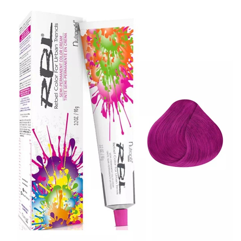 RBL 6 Piezas De Tinte Fantasía Para Cabello Rosa Rebelde