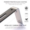LEOPO 12 Inch Shelf Bracket for DIY Floating Shelf, 1/5