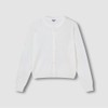 JAJU [JAJU] Women's Sheer Long Sleeve Cardigan_White