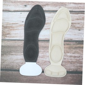 Ipetboom 2 1 High Heel Insoles Creamy White Heel Pads for Comfort and Protection Foot Grips Alleviates Pressure Reduces Blisters Fits Adult Shoes