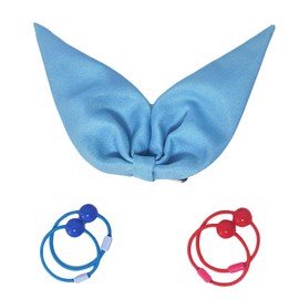 Kusuriya no Hitorigoto Maomao Cosplay Hair Clips Butterfly Cloth Hair Clips Maomao Cos 4 Pieces a Set Hair Ties with Blue and Pink Acrylic Beads
