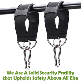 QACUU 2pc Multifunctional Non-Slip Harness, Heavy-Duty Hammock Straps & Swing Hanging Straps for Secure Outdoor Exercise and Boxing Bag Hooks