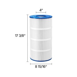Hot Tub Pool Filter Cartridge 90 Sq. Ft Compatible Hayward C900Color: White