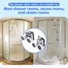 4Pcs Shower Door Rollers, 23mm Shower Rollers for Curved Doors,