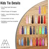 AAMERA Kids Elastic Neckties, Toddlers, Boys, Girls, Preschoolers, Weddings, Birthdays,