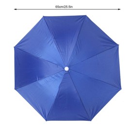 Umbrella Hat Fishing Hat, Folding Hat Umbrella for Adults Women Men Kids Baby(Royal Blue)